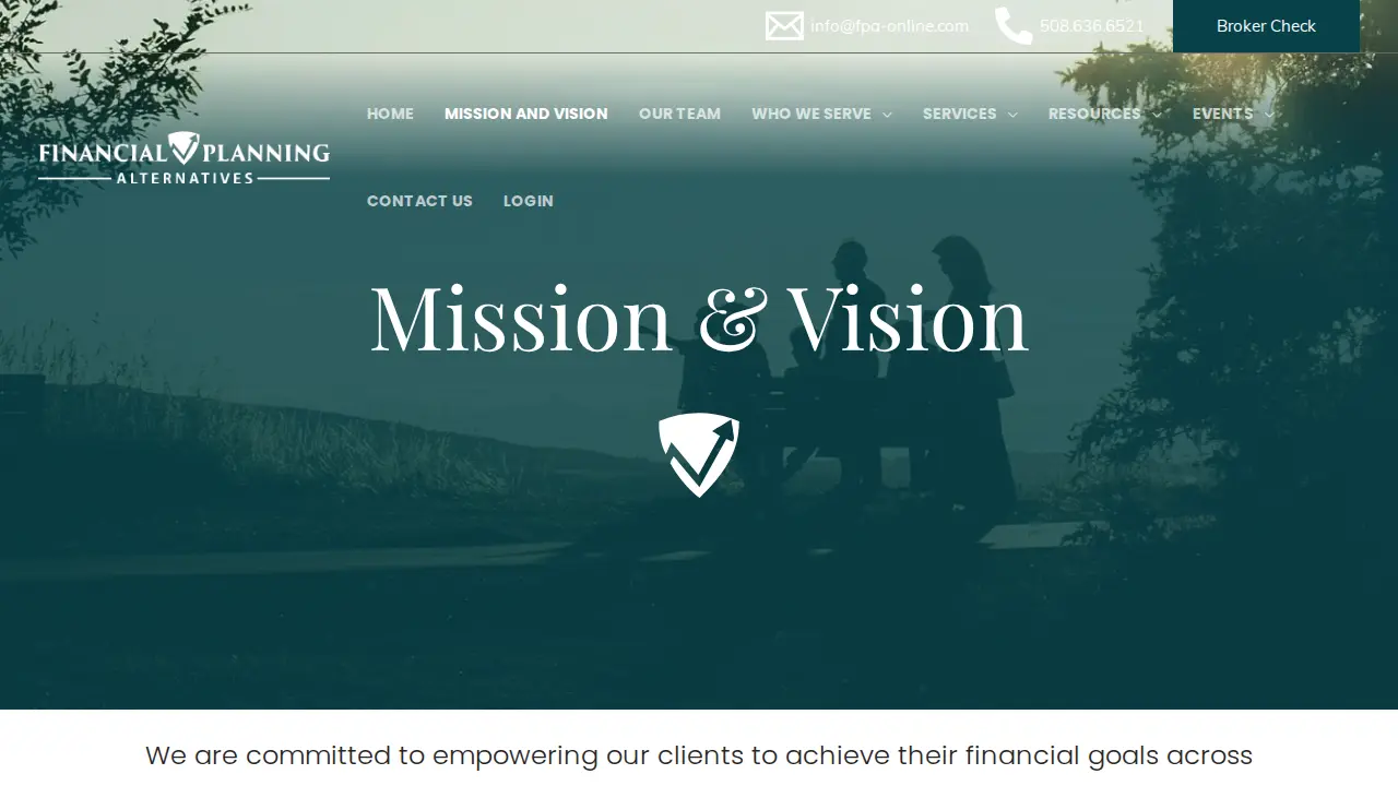 Financial Planning Alternatives page