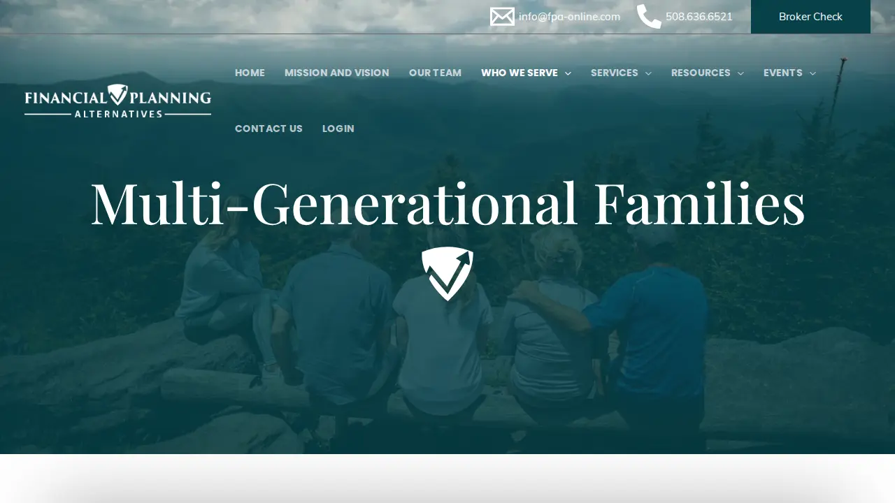 Financial Planning Alternatives page