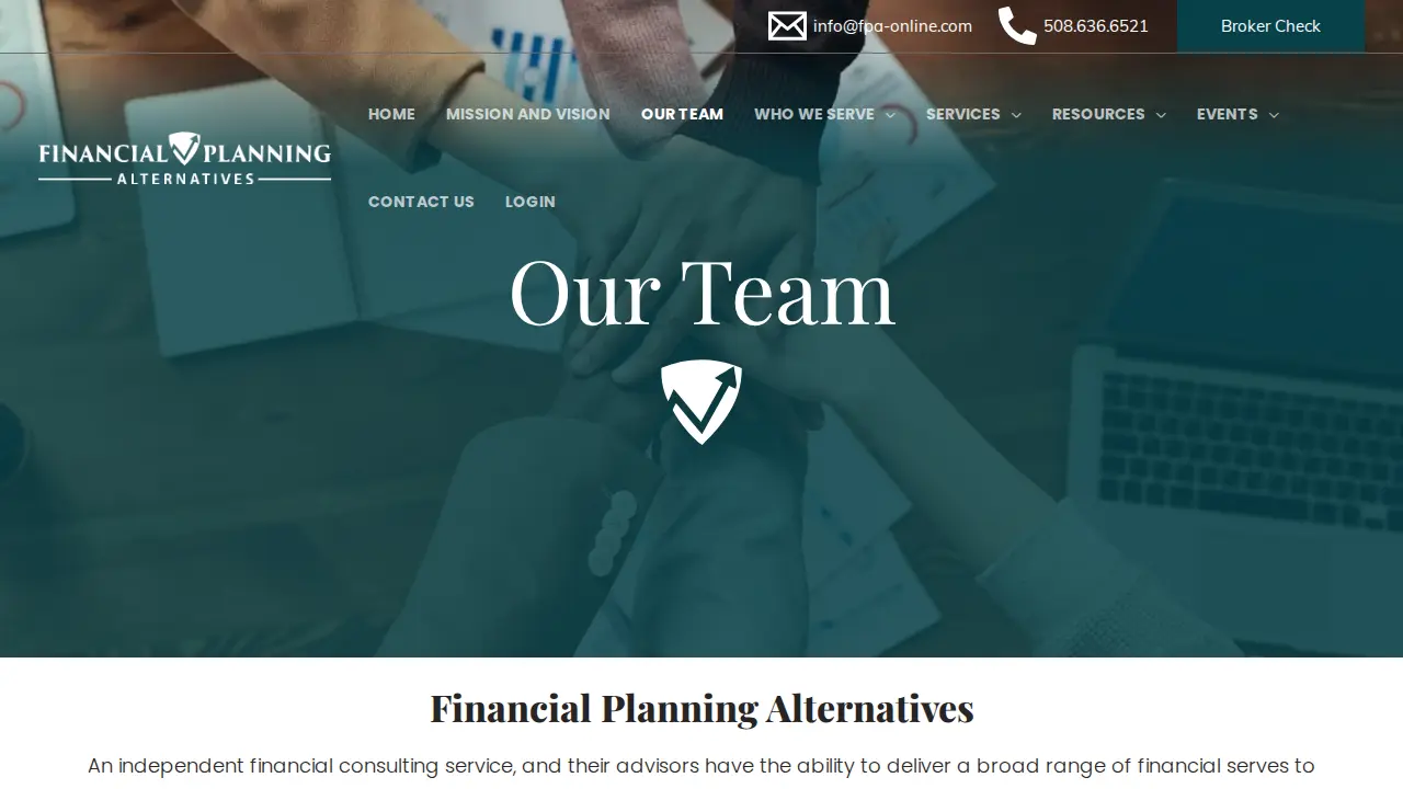 Financial Planning Alternatives page