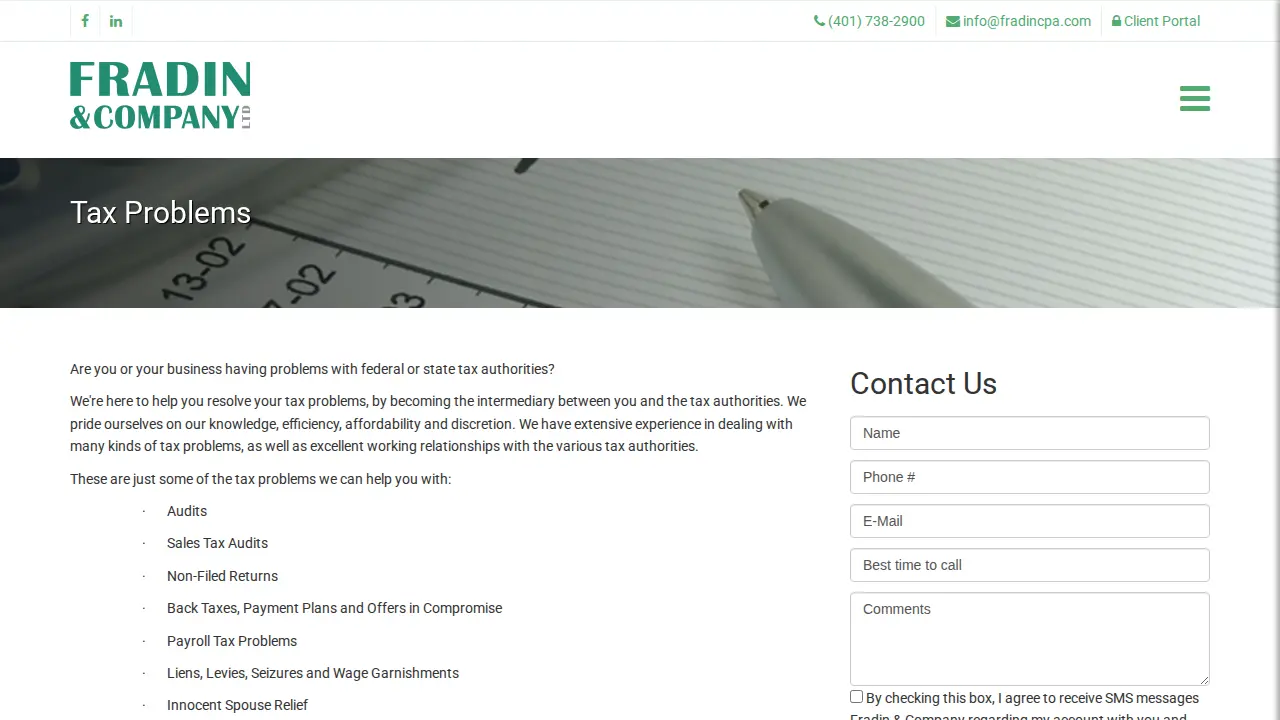 Fradin & Company Ltd, Inc. page