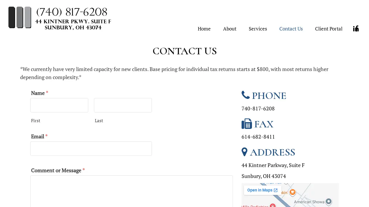 Fraker CPA LLC page