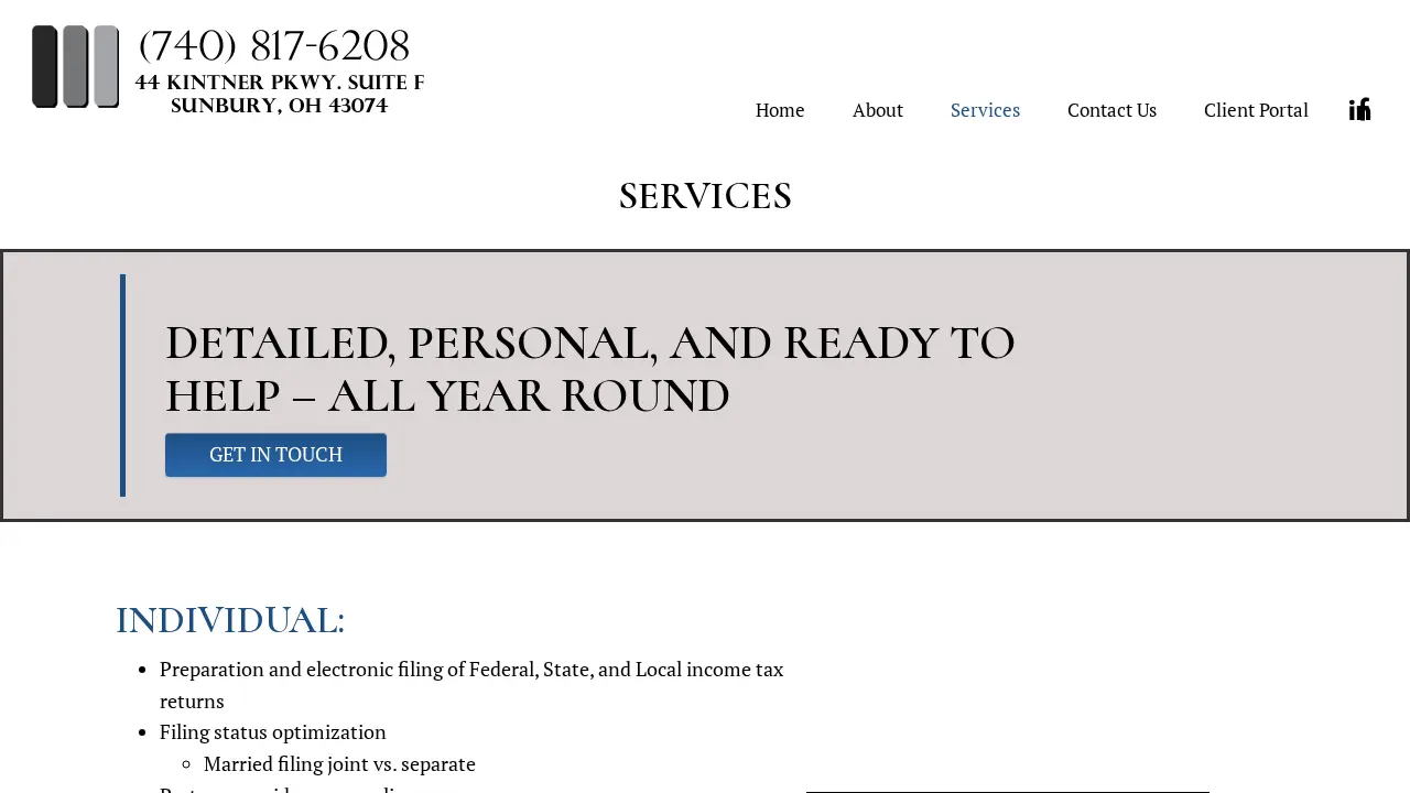 Fraker CPA LLC page