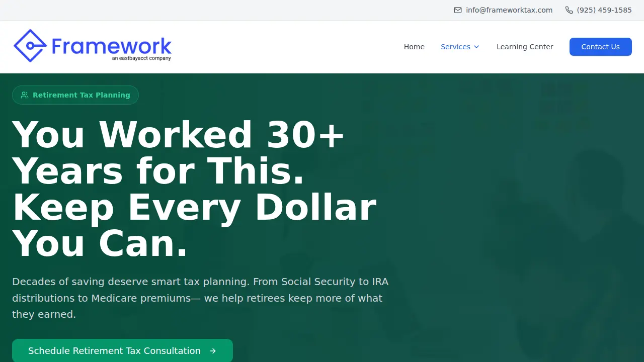 Framework Tax & Accounting page