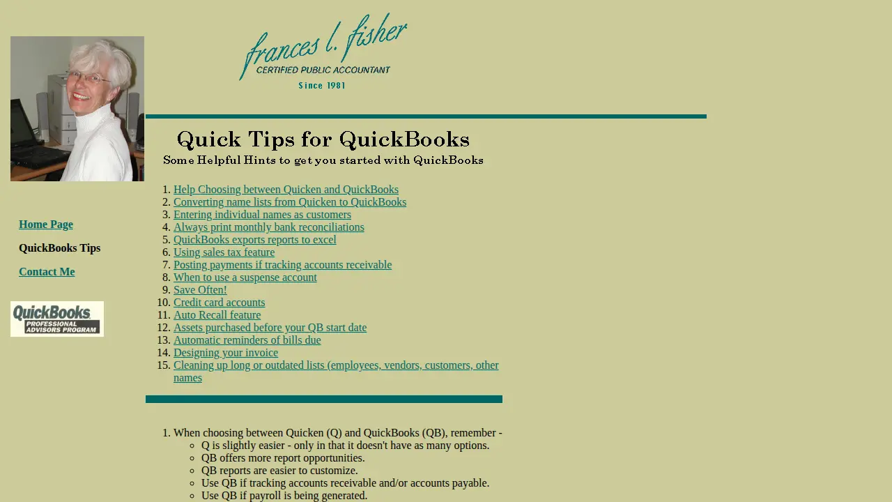 Fisher Frances L CPA page