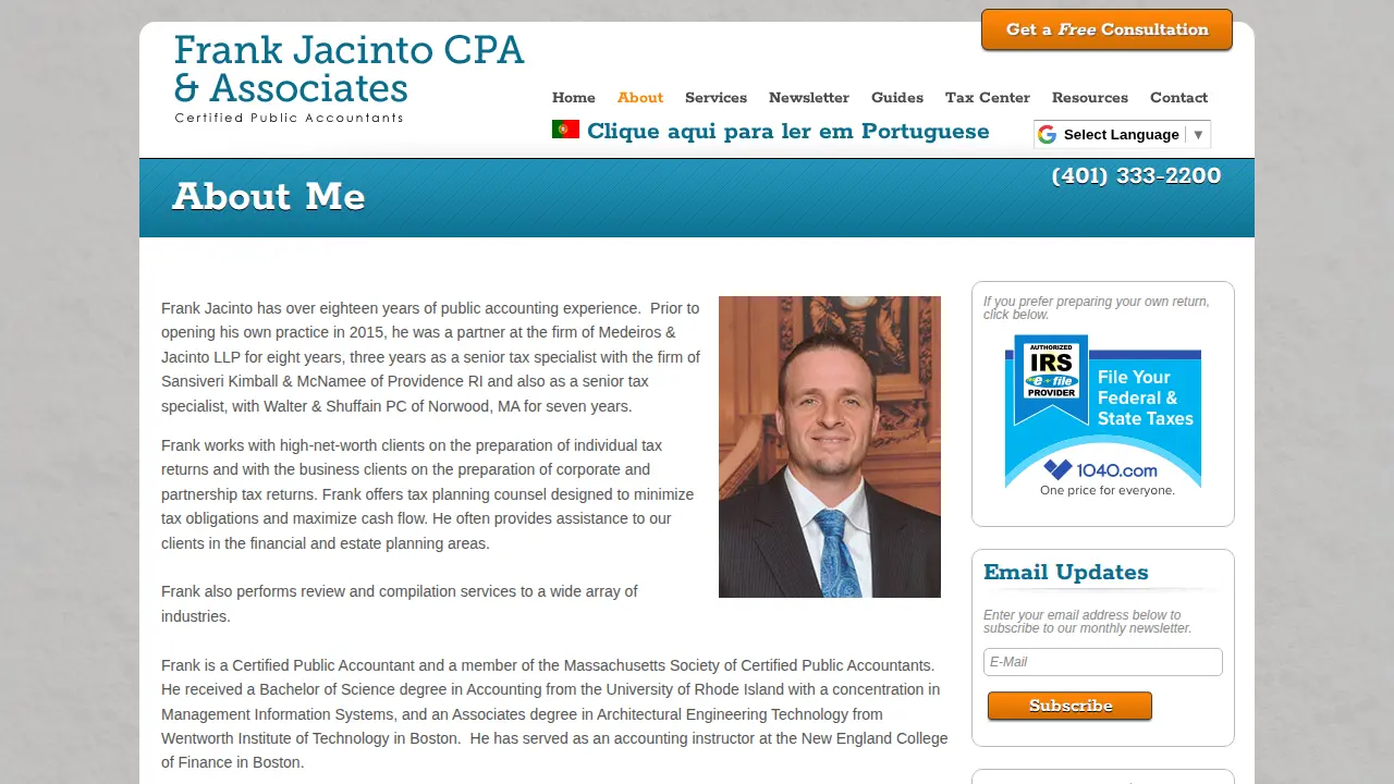 Frank Jacinto CPA page