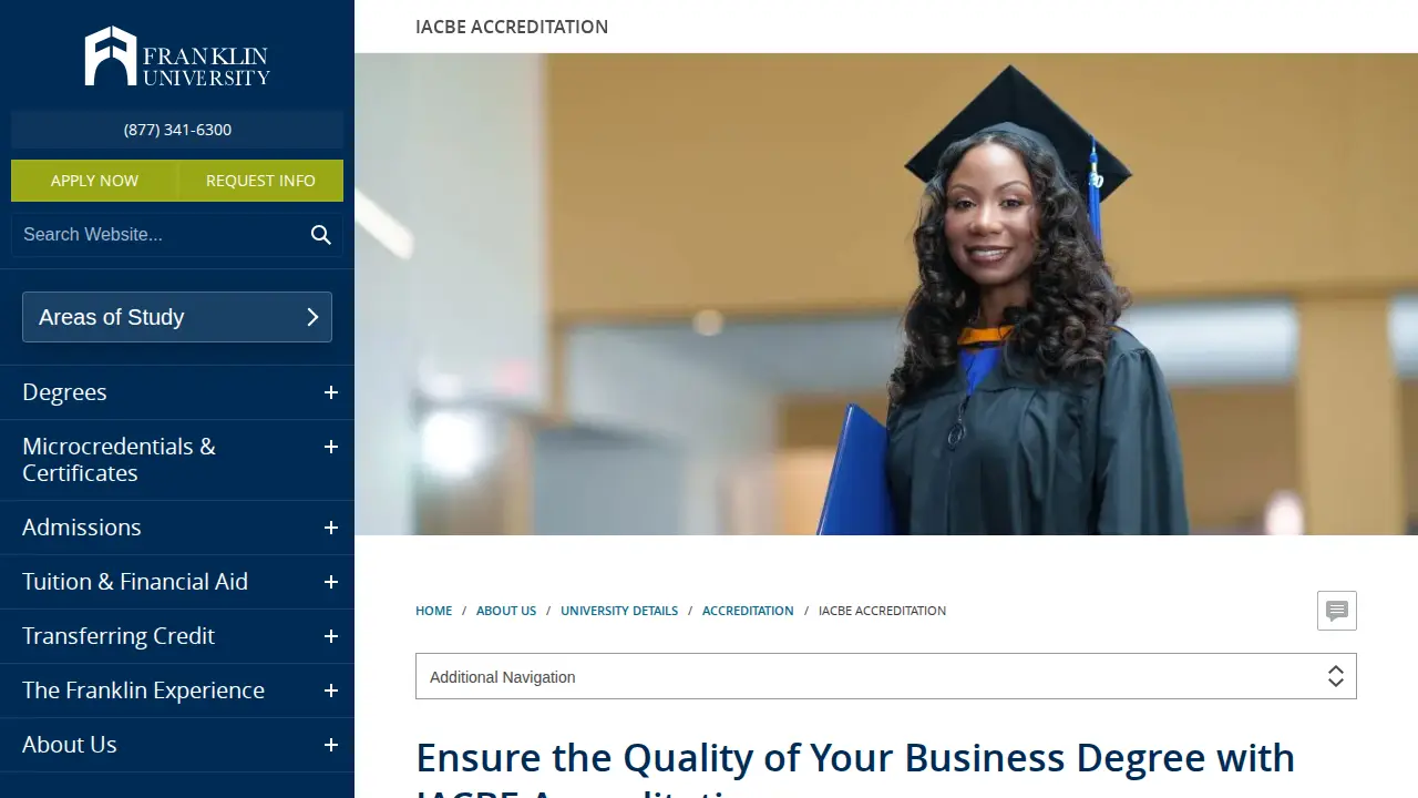 Franklin University page