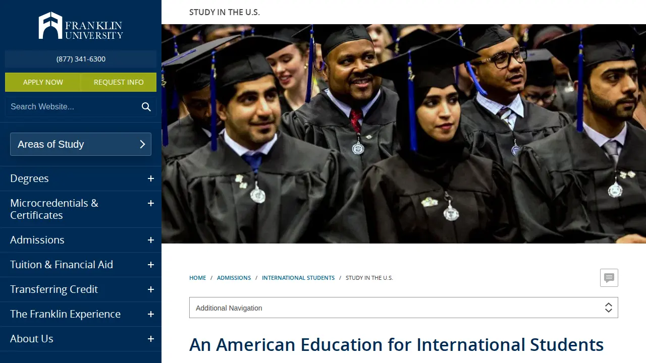 Franklin University page