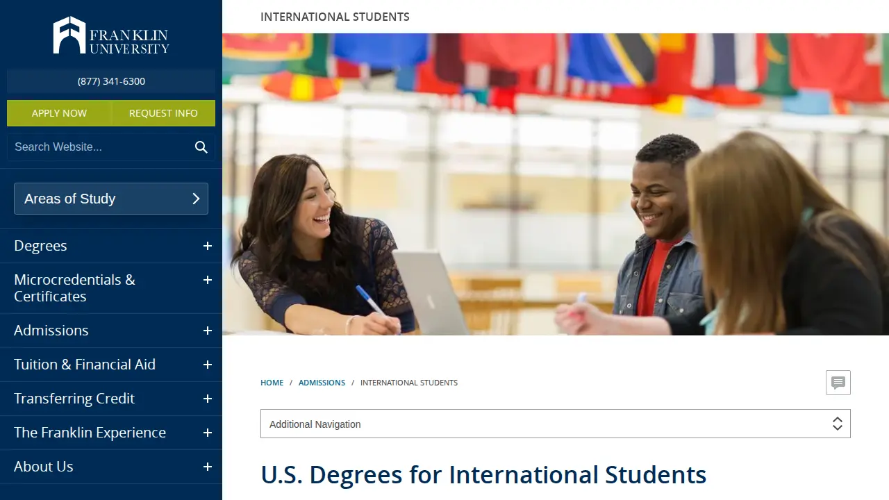 Franklin University page
