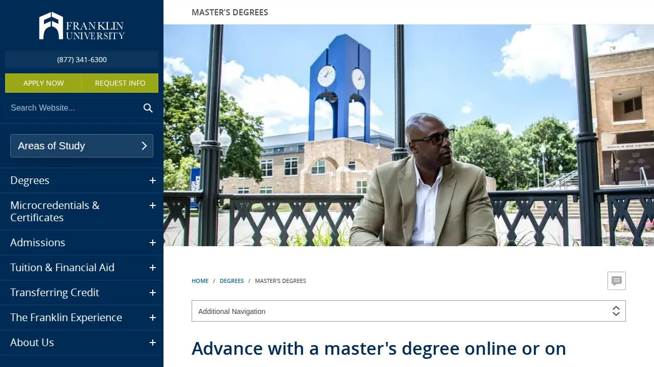 Franklin University page