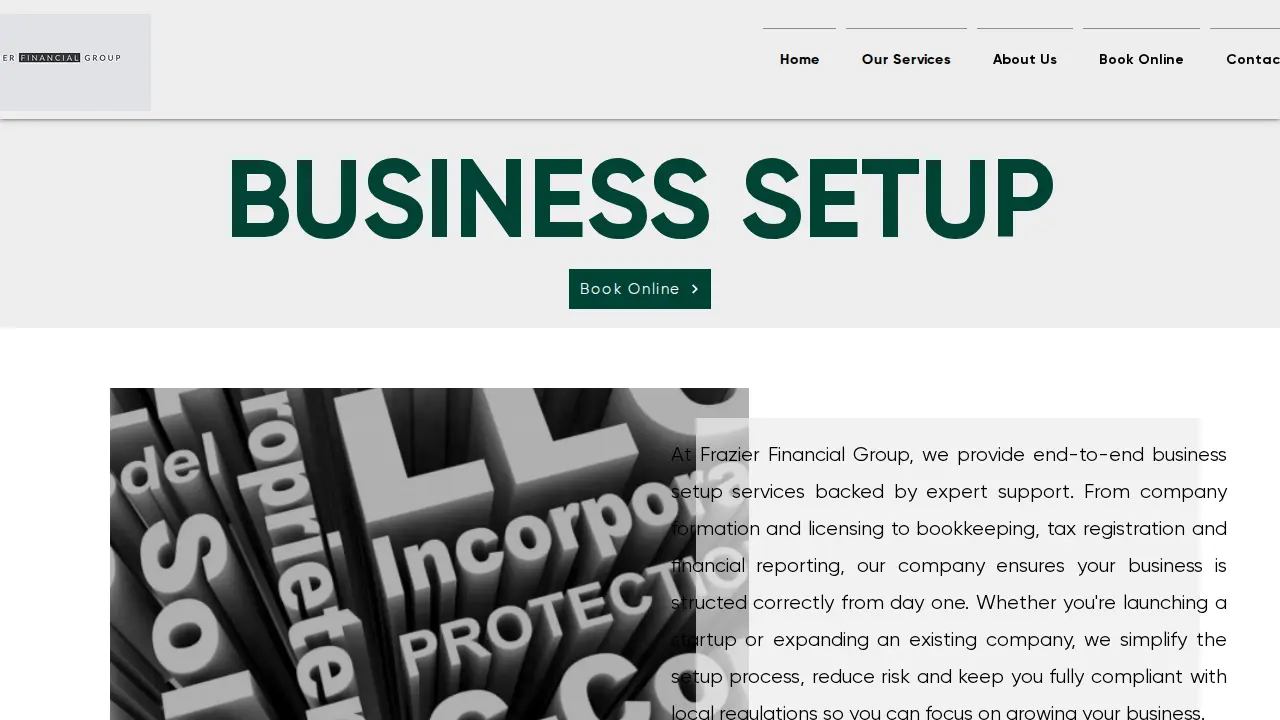 Tara's Bookkeeping Service page