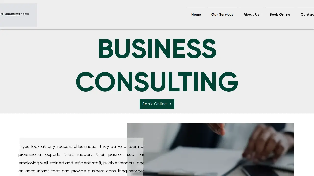 Tara's Bookkeeping Service page