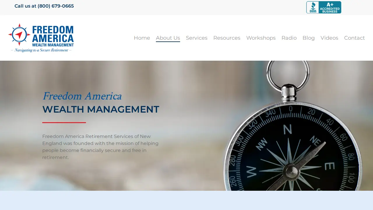 Freedom America Wealth Management page