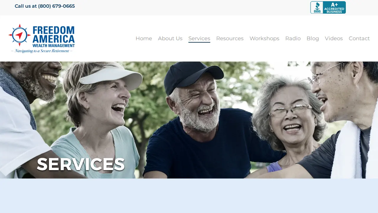 Freedom America Wealth Management page