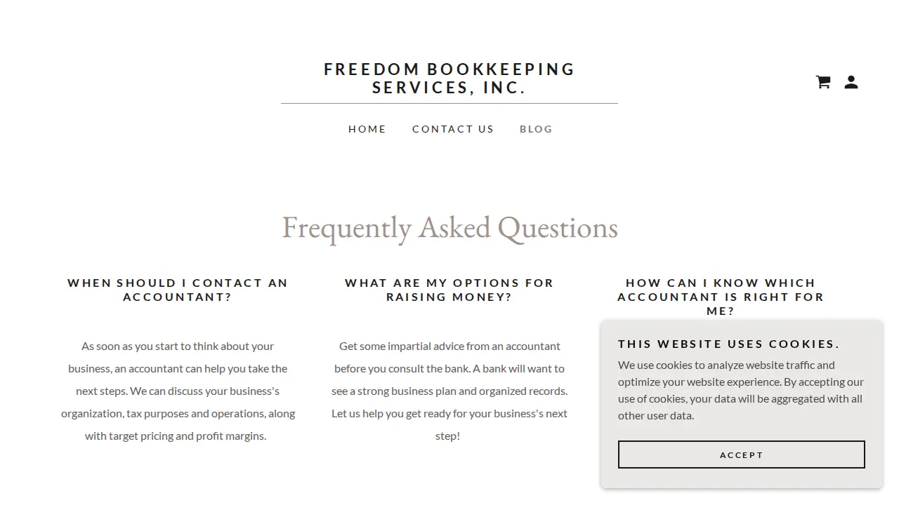 Freedom Bookkeeping Services, Inc. page