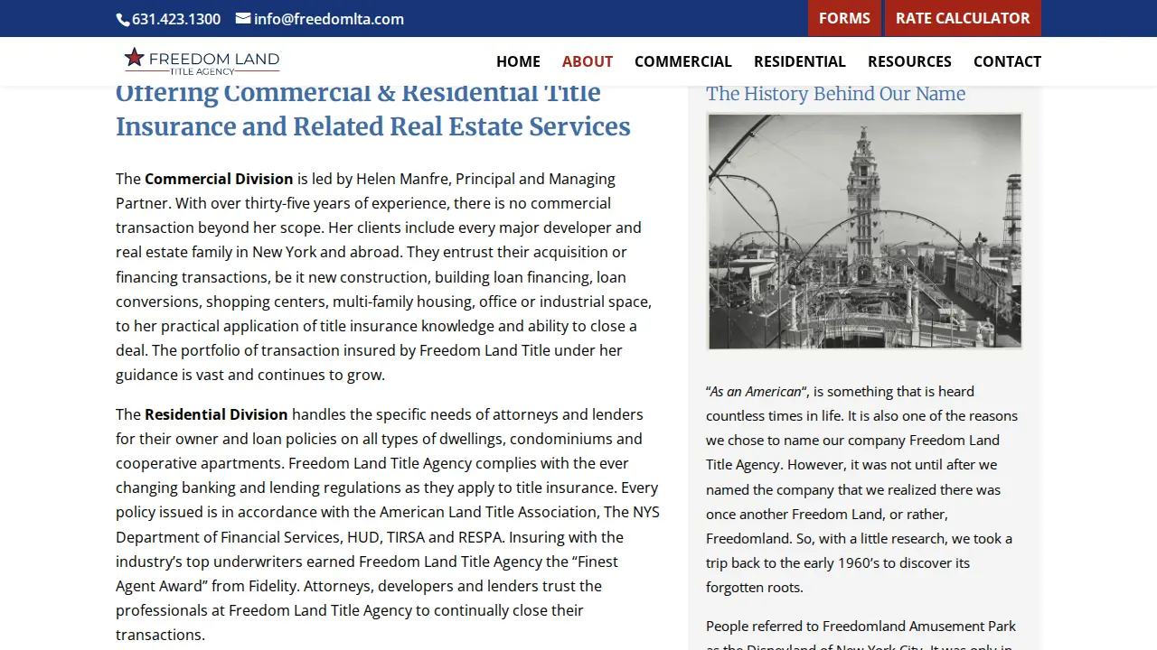 Freedom Land Title Agency LLC page