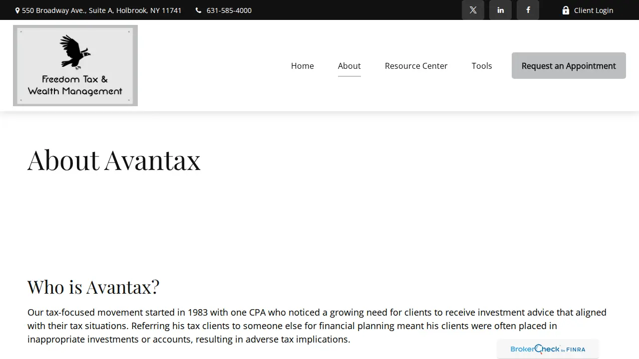 Freedom Tax & Business Service, LLC page