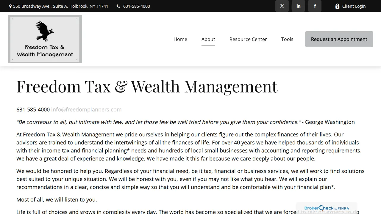 Freedom Tax & Business Service, LLC page