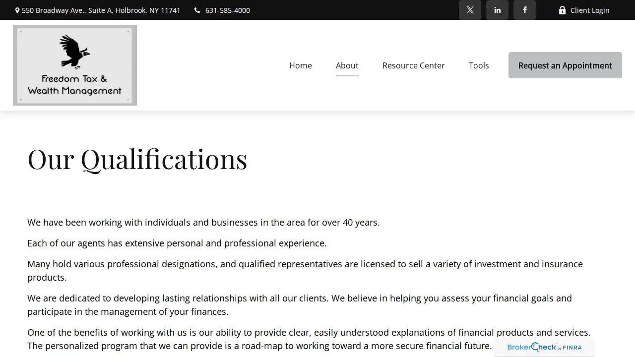 Freedom Tax & Business Service, LLC page