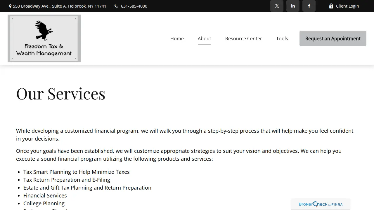 Freedom Tax & Business Service, LLC page