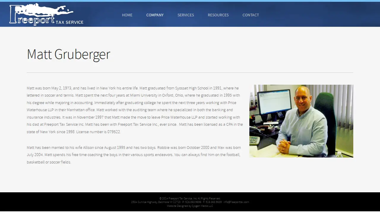 Freeport tax services page