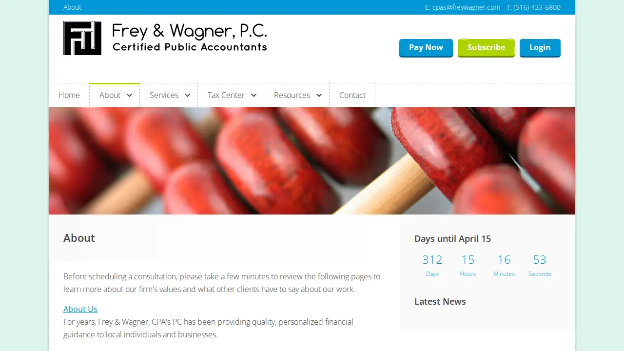 Frey & Wagner, CPA's, PC page
