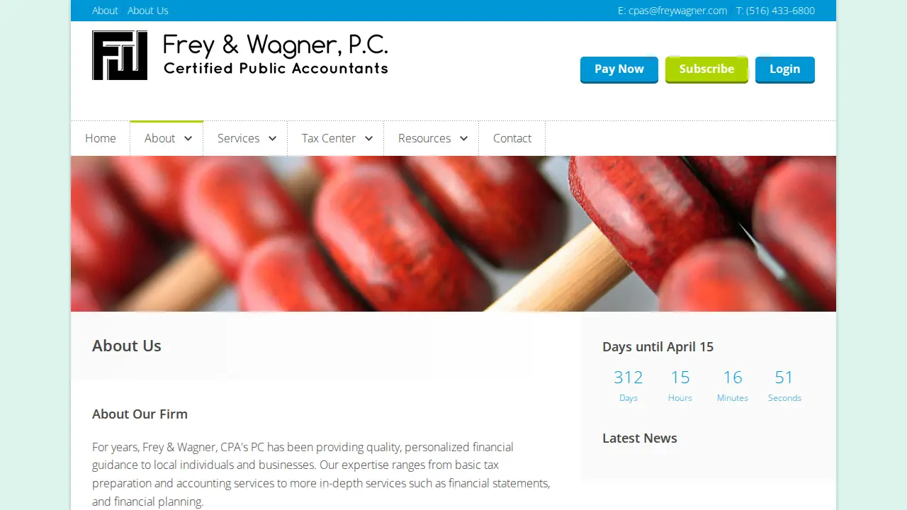 Frey & Wagner, CPA's, PC page