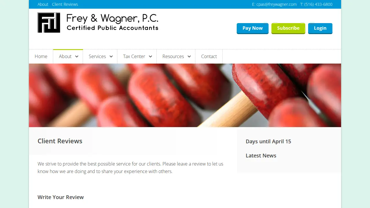 Frey & Wagner, CPA's, PC page