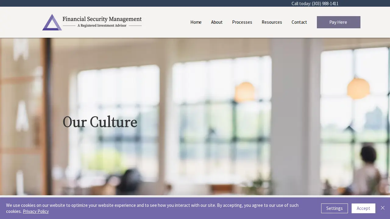 Financial Security Management page