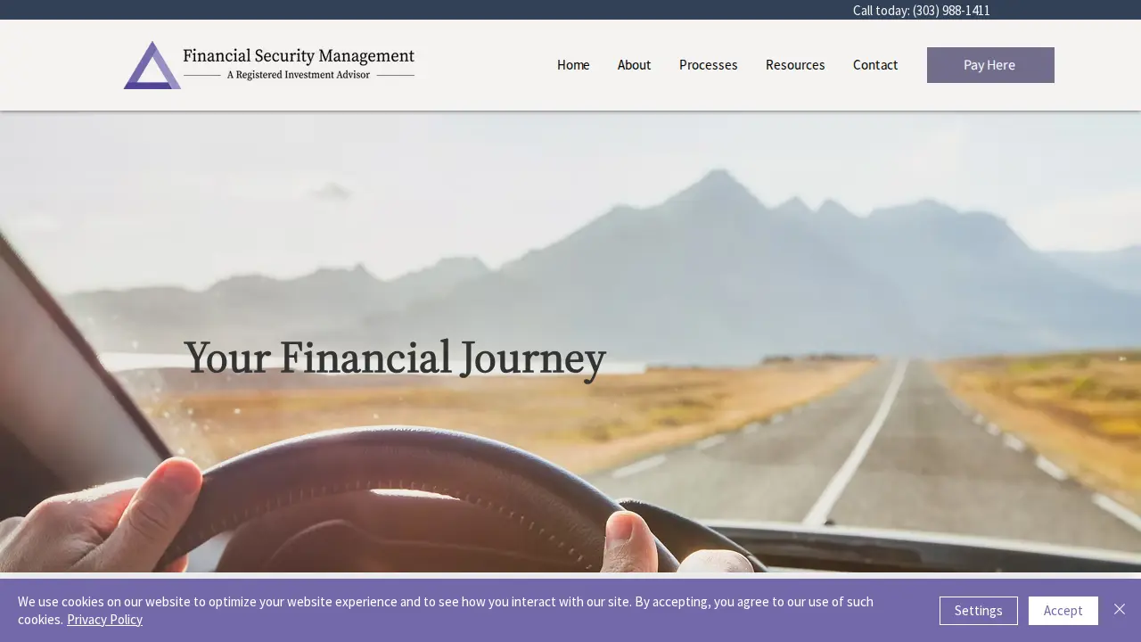 Financial Security Management page
