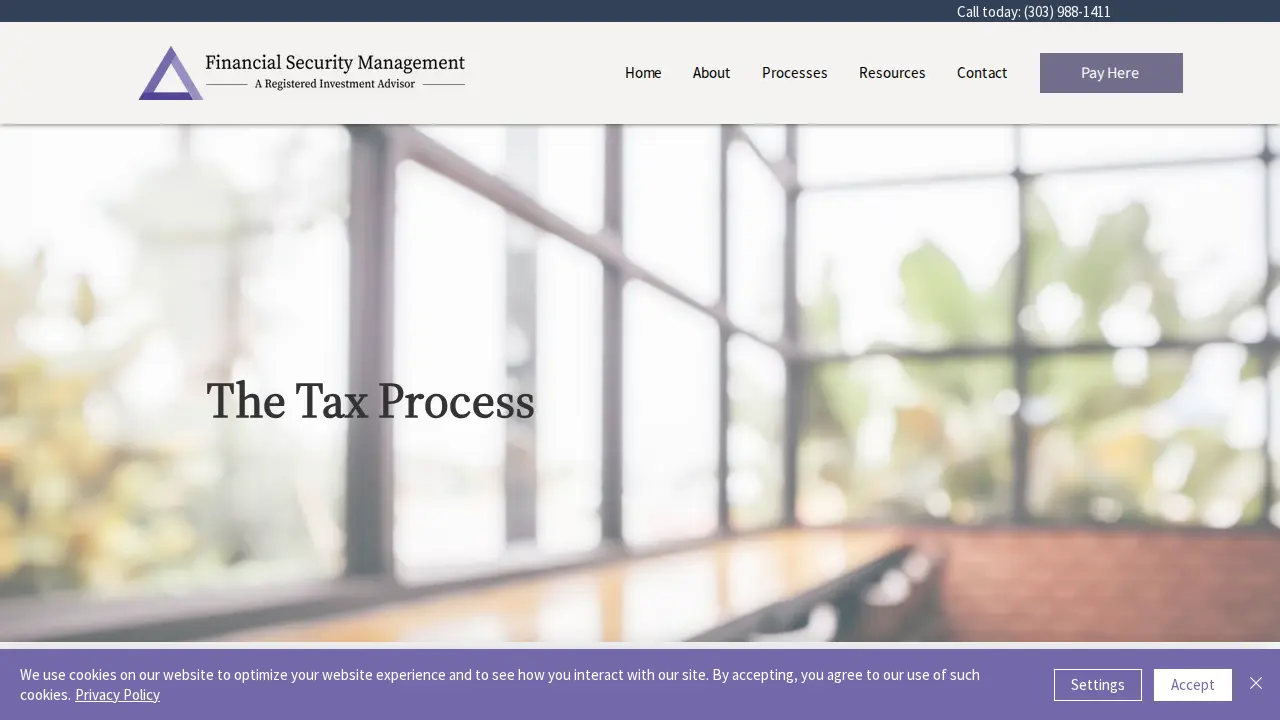 Financial Security Management page