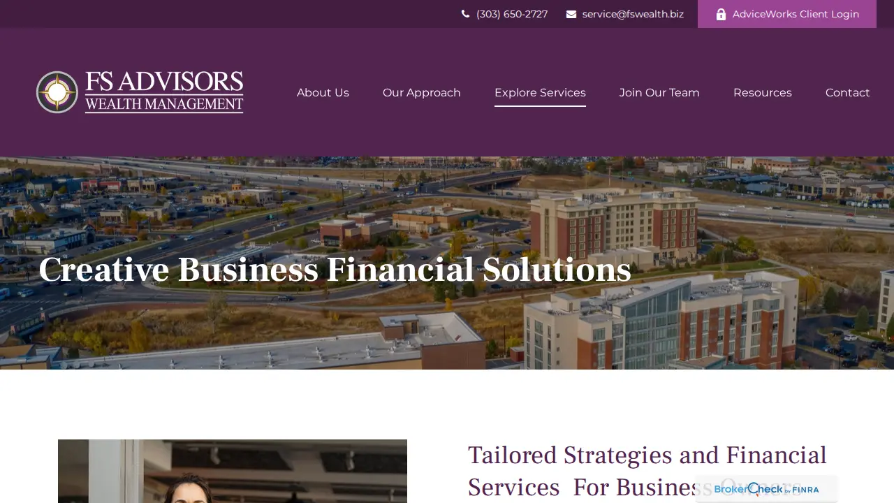 FS Advisors Wealth Management page