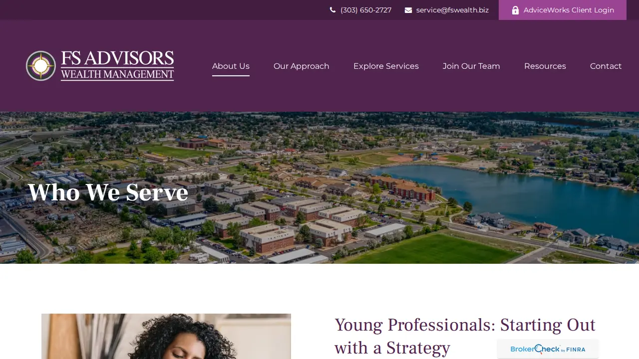 FS Advisors Wealth Management page