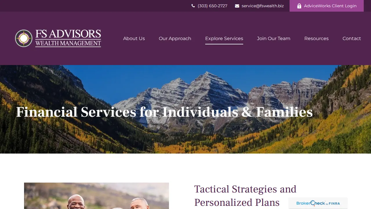 FS Advisors Wealth Management page