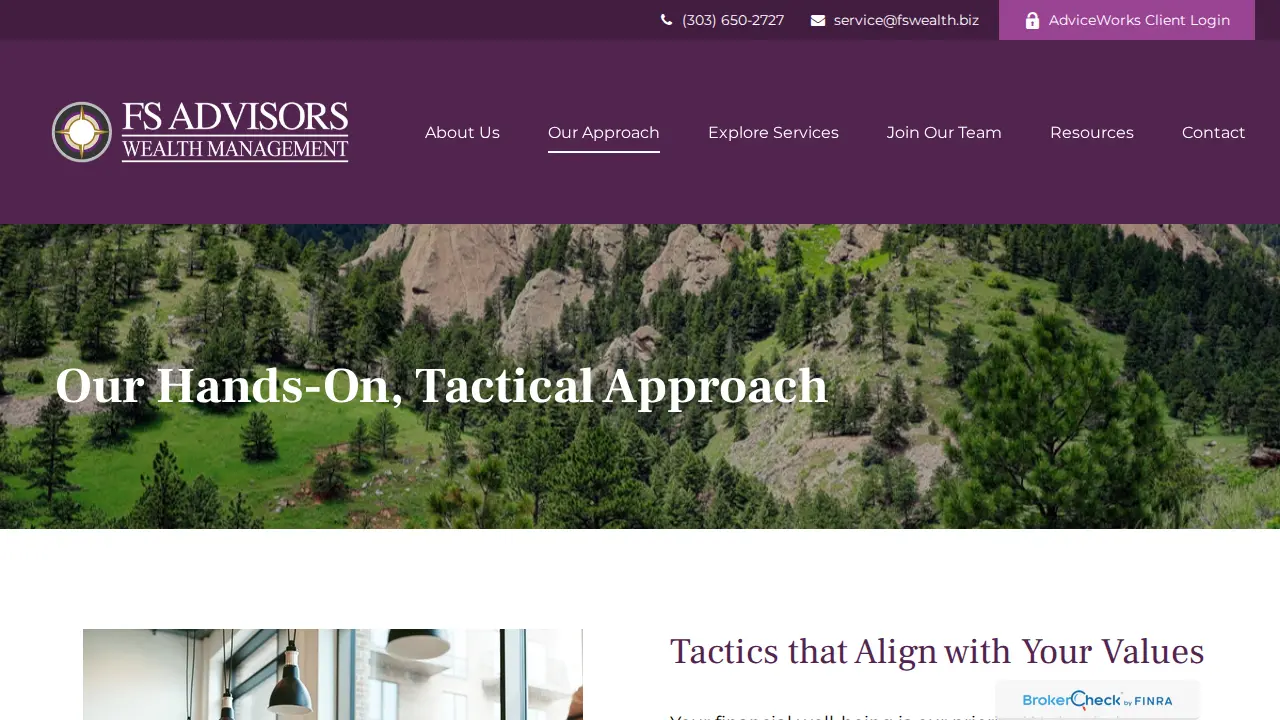 FS Advisors Wealth Management page