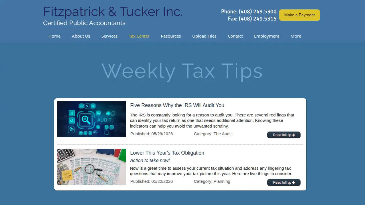 Fitzpatrick & Tucker Inc page