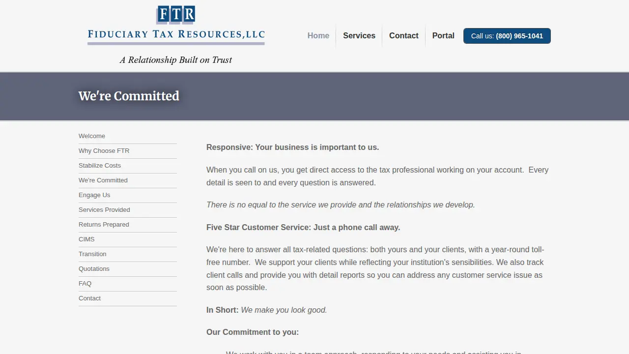 Fiduciary Tax Resources LLC page