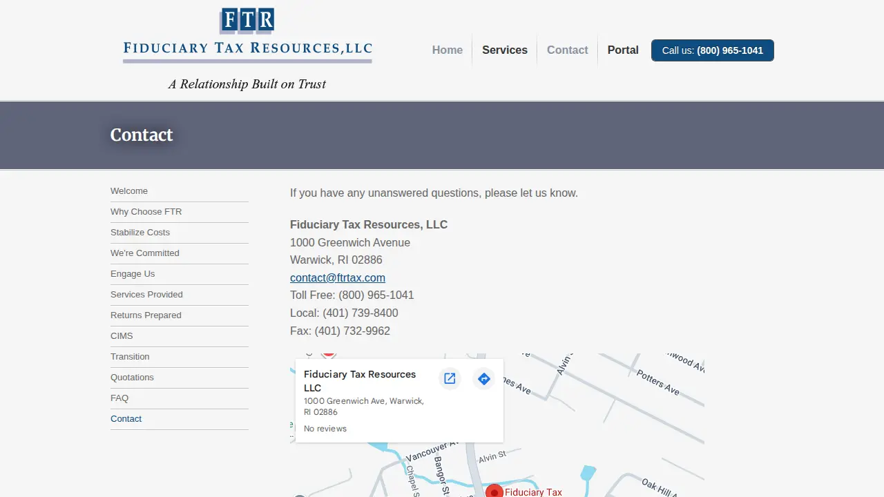 Fiduciary Tax Resources LLC page
