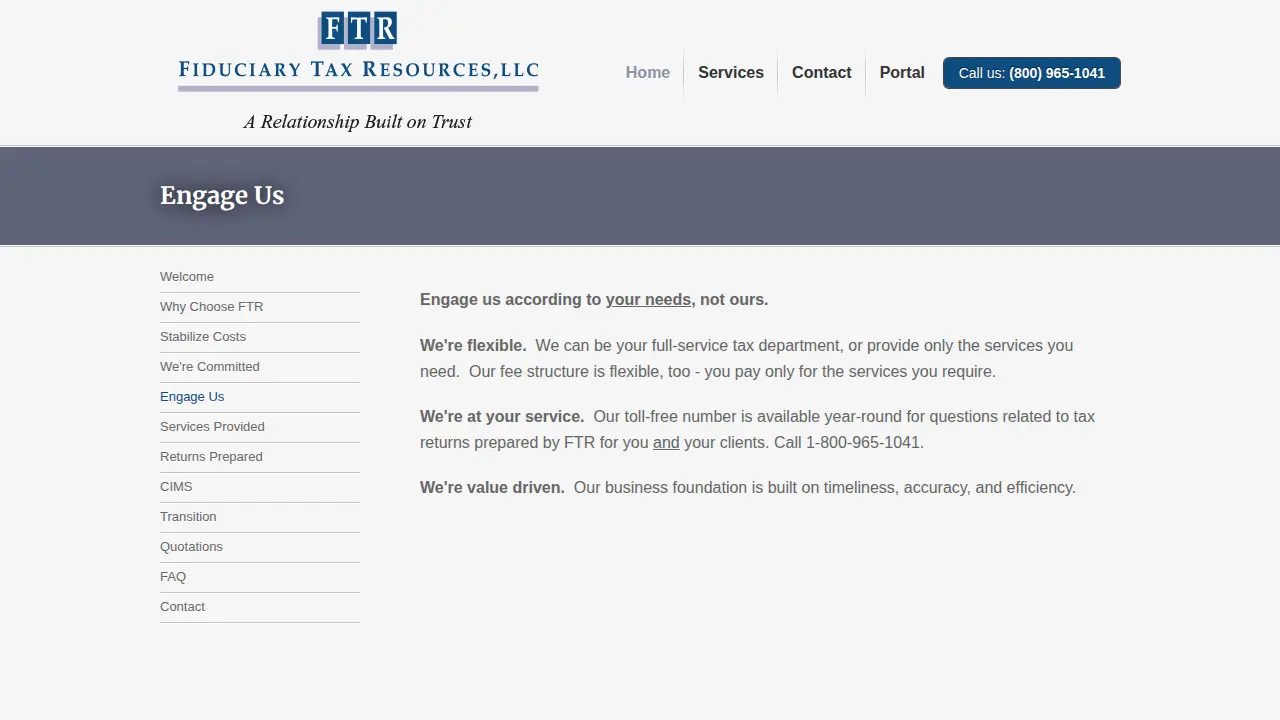 Fiduciary Tax Resources LLC page