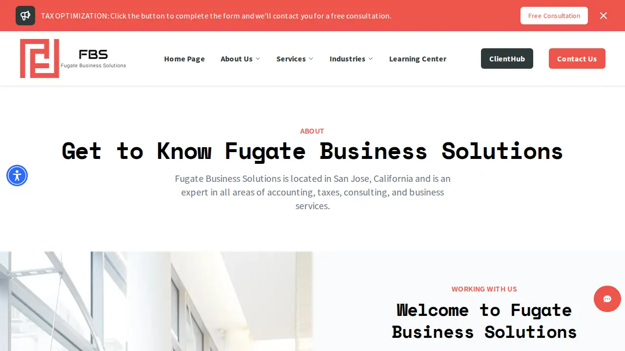 Fugate Business Solutions page