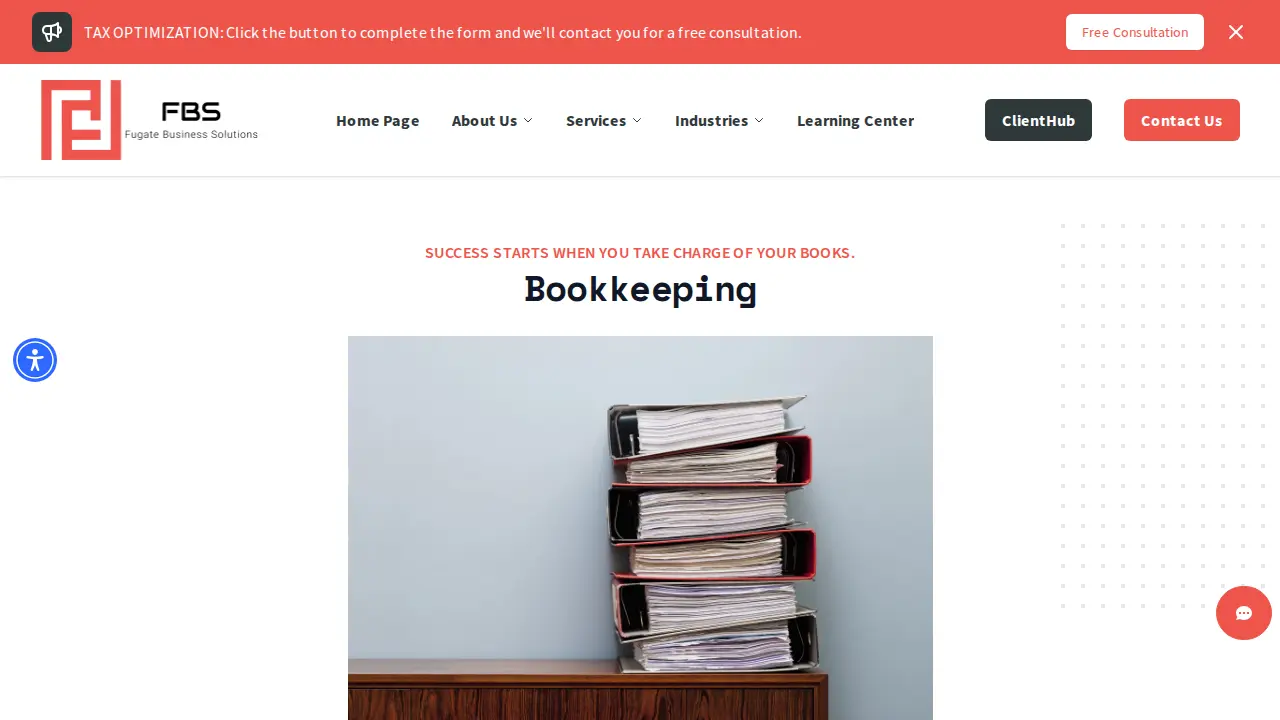 Fugate Business Solutions page