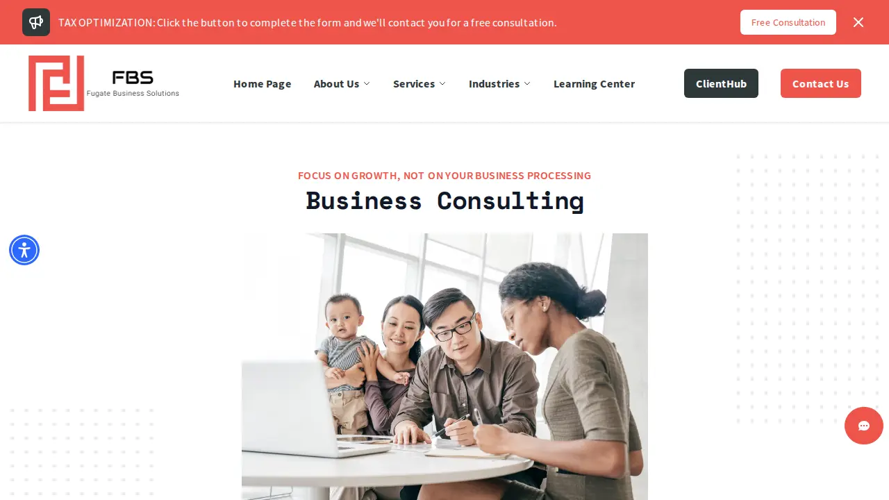 Fugate Business Solutions page