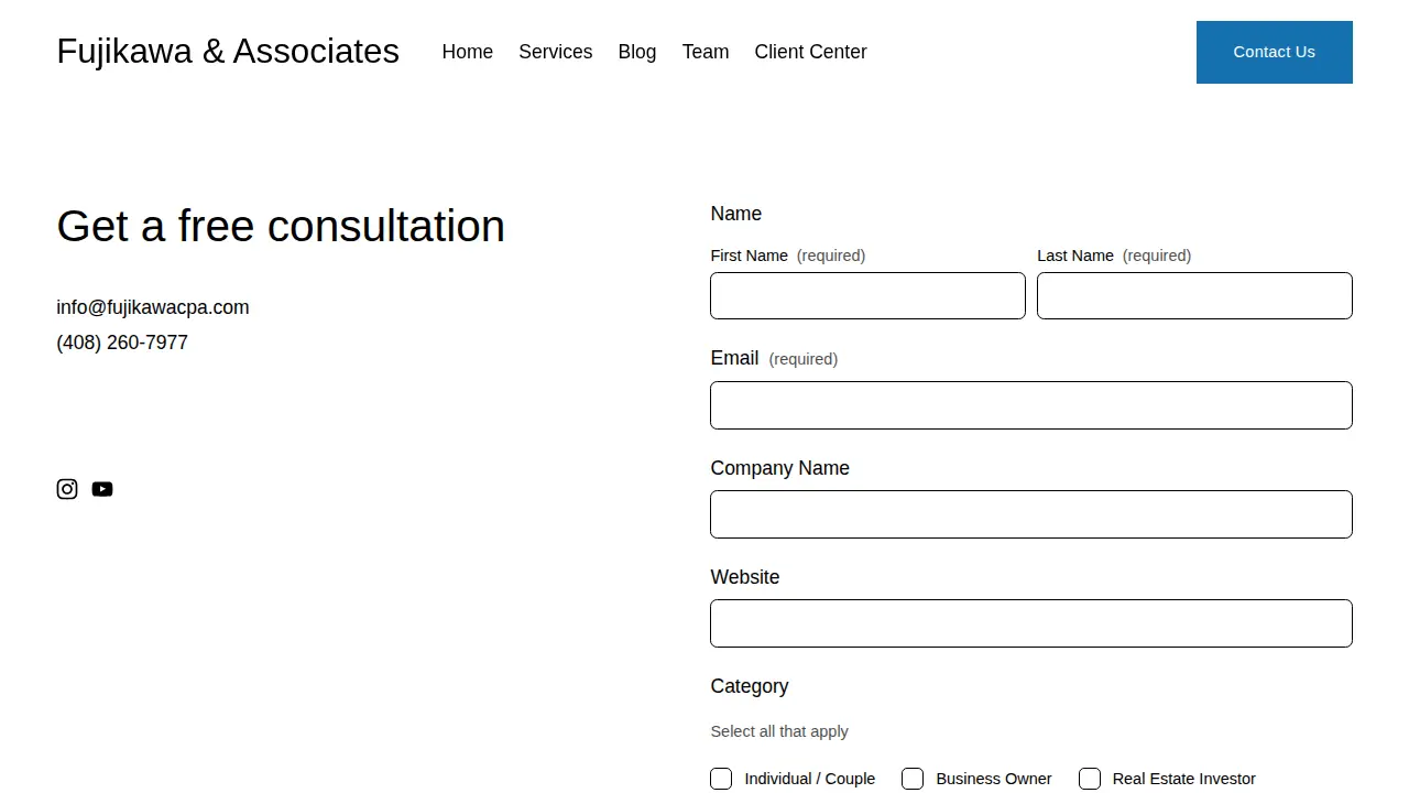 Fujikawa & Associates page