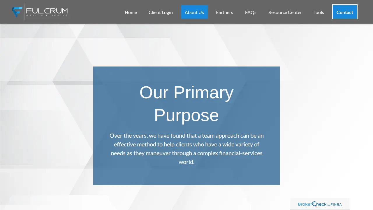 Fulcrum Wealth Planning page
