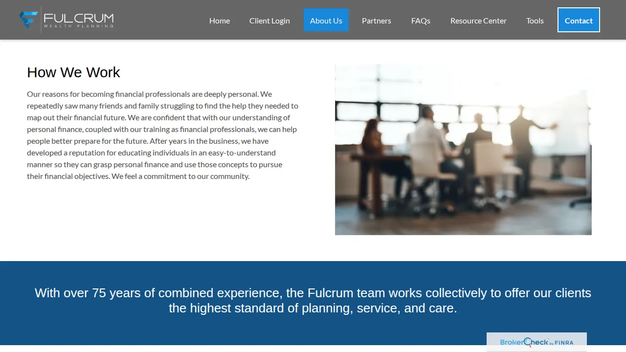 Fulcrum Wealth Planning page