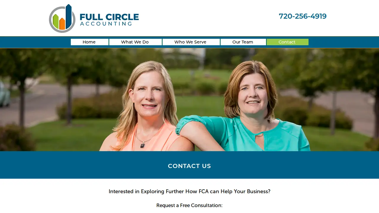 Full Circle Accounting page