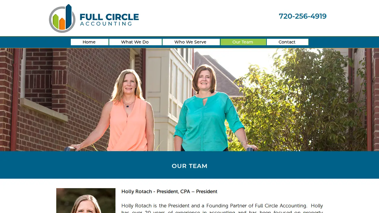 Full Circle Accounting page