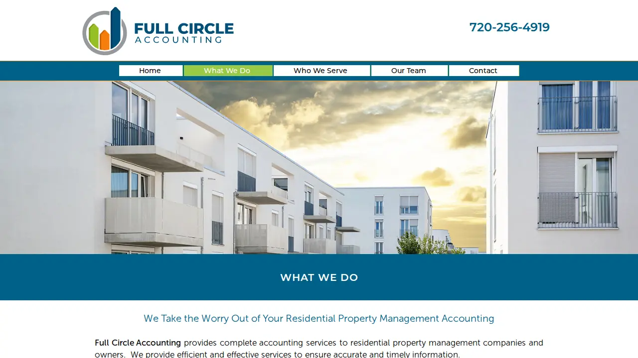 Full Circle Accounting page