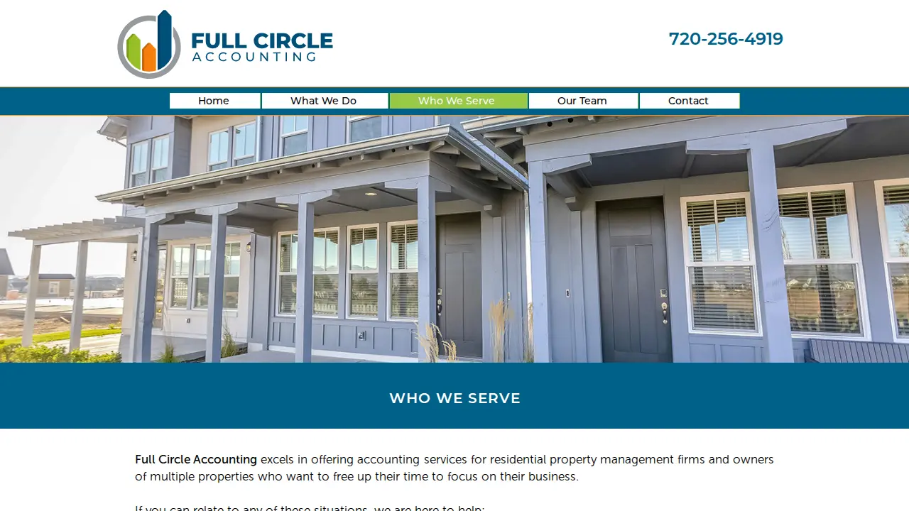 Full Circle Accounting page