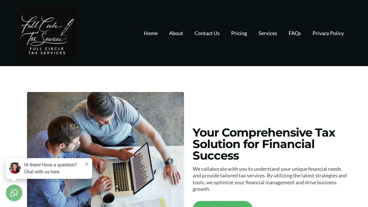 Full Circle Tax Services page