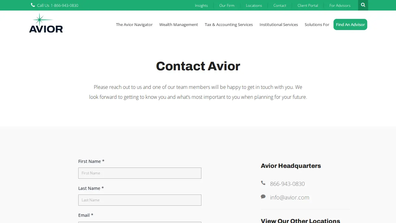 Avior Wealth Management (previously Fullen Financial) page